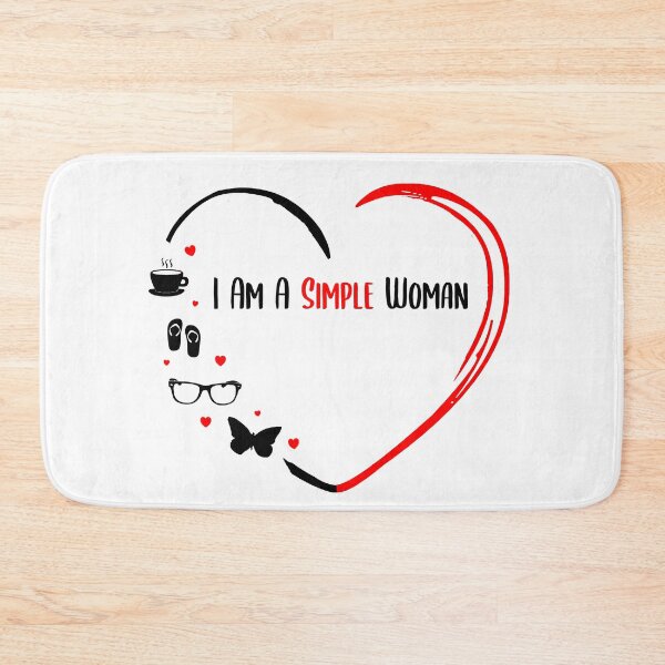 Item preview, I Am A Simple Woman, Cute Big Heart, Gift for Women designed and sold by GoldenGerrari.