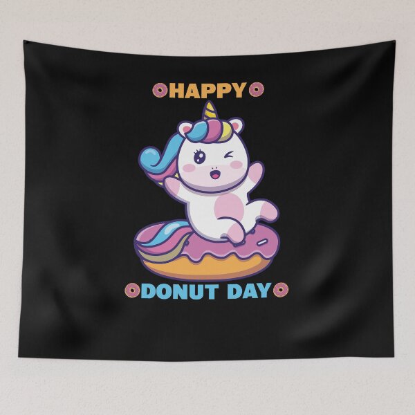 Item preview, Happy Donut Day 2021 Funny unicorn designed and sold by thiag-o.