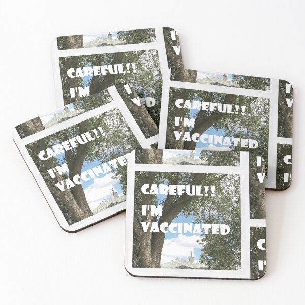 Item preview, Careful! I'm vaccinated designed and sold by ywir.