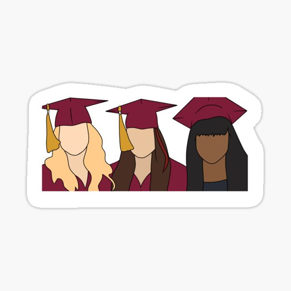 Caroline Forbes, Elena Gilbert and Bonnie Bennett Graduating" Greeting Card  for Sale by awestickers21 | Redbubble