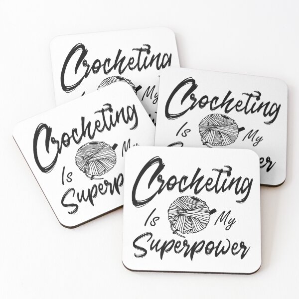Item preview, Crocheting is my Superpower designed and sold by cfspider.