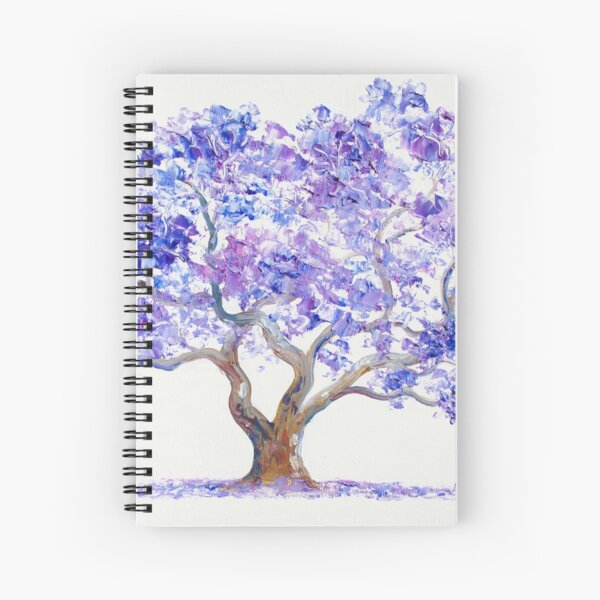Purple Lavender Watercolor Painting Background Spiral Notebook for Sale by  SilverSpiral