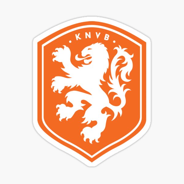 NETHERLANDS KNVB LOGO FIFA WORLD CUP X - LARGE STICKER .. 8.25 X 11.75 INCH