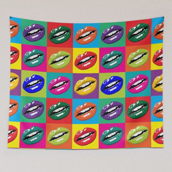 Item preview, Mouth Lips Pop Art designed and sold by VintageZone.