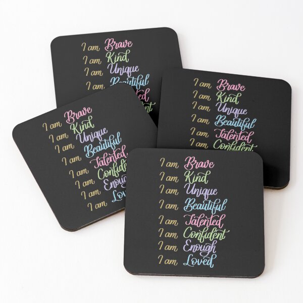 Item preview, Self Love Daily Affirmations in Black designed and sold by Kelly Leung.