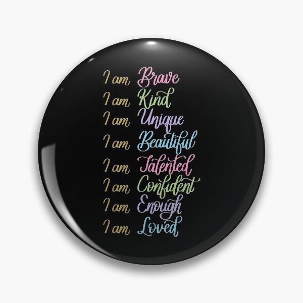 Item preview, Self Love Daily Affirmations in Black designed and sold by Kelly Leung.