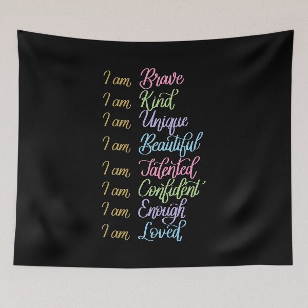 Item preview, Self Love Daily Affirmations in Black designed and sold by Kelly Leung.