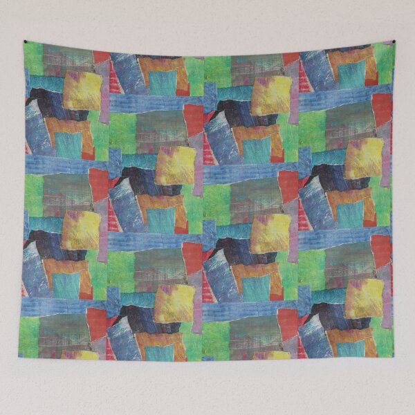 Item preview, A Collage of Abstract Mono Prints designed and sold by mewinkart.