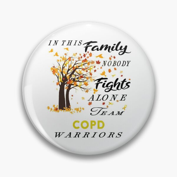 Item preview, In This Family No One Fight Alone COPD Awareness ribbon tree designed and sold by radianen.