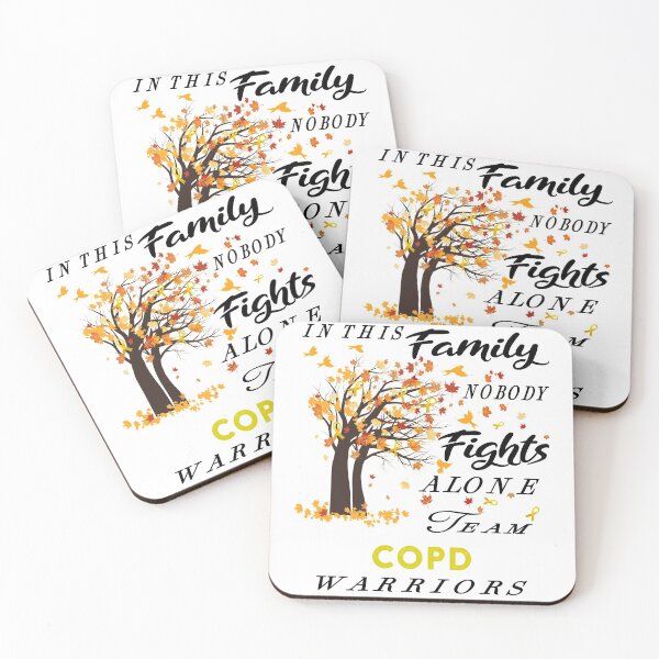 Item preview, In This Family No One Fight Alone COPD Awareness ribbon tree designed and sold by radianen.