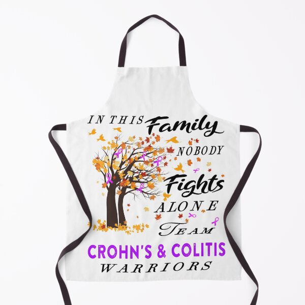 Item preview, In This Family No One Fight Alone Crohn's & Colitis Awareness ribbon tree designed and sold by radianen.