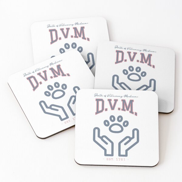 Item preview, D.V.M., blue and red designed and sold by ShopVetMed.