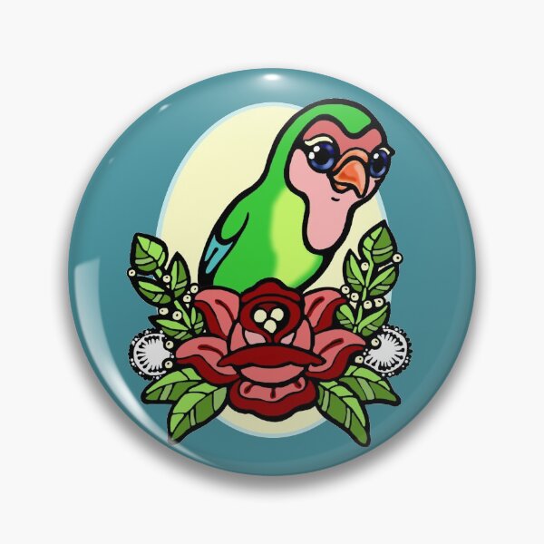 Item preview, lovebird tattoo designed and sold by sandpiperstudio.