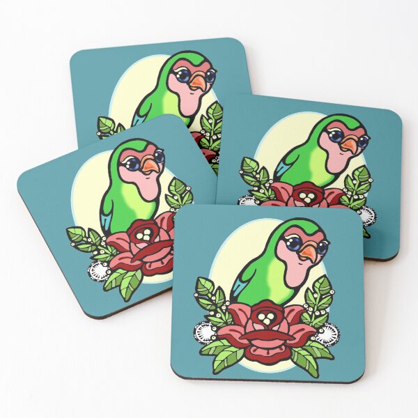 Item preview, lovebird tattoo designed and sold by sandpiperstudio.
