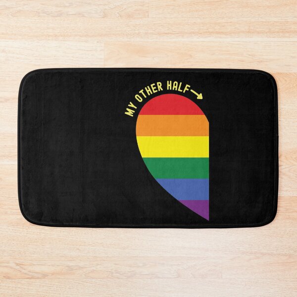 Item preview, Pride Couples Gift Love Other Half Left Heart designed and sold by ibeargifts.