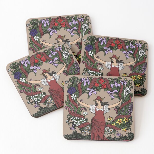 Item preview, Garland For May Day In Color - Refinished Walter Crane, Socialist, Socialism, Leftist, Anarchist, Propaganda designed and sold by SpaceDogLaika.
