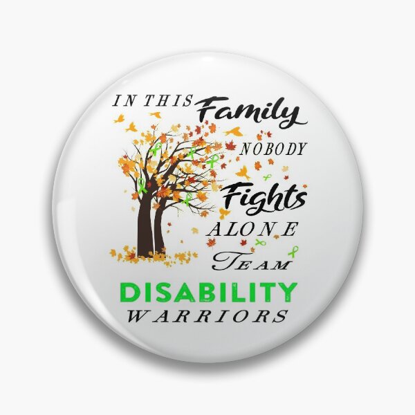 Item preview, In This Family No One Fight Alone Disability Awareness ribbon tree designed and sold by radianen.