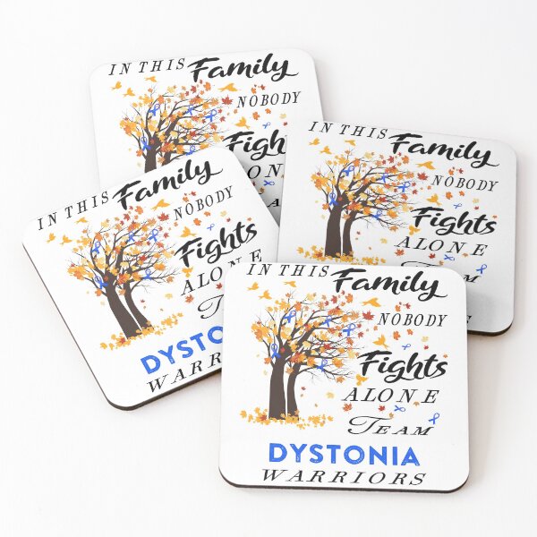 Item preview, In This Family No One Fight Alone Dystonia Awareness ribbon tree designed and sold by radianen.