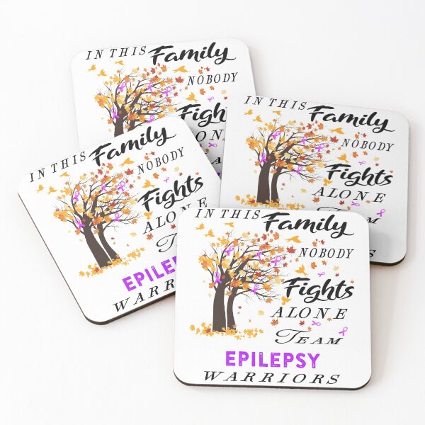 Item preview, In This Family No One Fight Alone Epilepsy Awareness ribbon tree designed and sold by radianen.