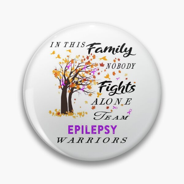 Item preview, In This Family No One Fight Alone Epilepsy Awareness ribbon tree designed and sold by radianen.
