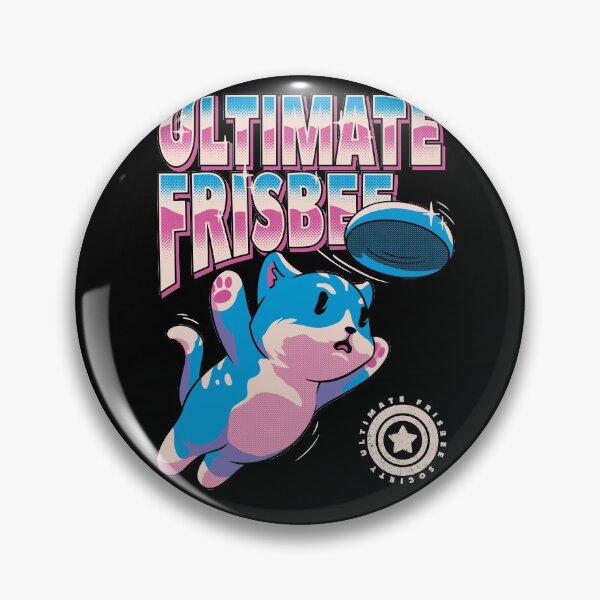 Item preview, Ultimate Frisbee Cat - Retro Frisbee cat Bid Bidginity | Diving for the disc | Perfect Gift for the Pro Ultimate Frisbee Player Professional Merch Pet Mat Bandana designed and sold by Any Color Designs.