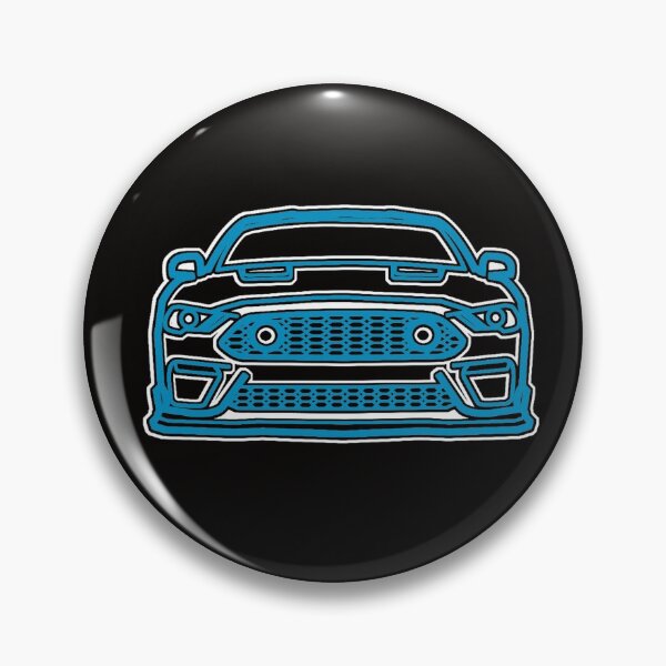 Item preview, 2021 Mustang Mach1 Outline in Velocity Blue designed and sold by FabFreakShop.