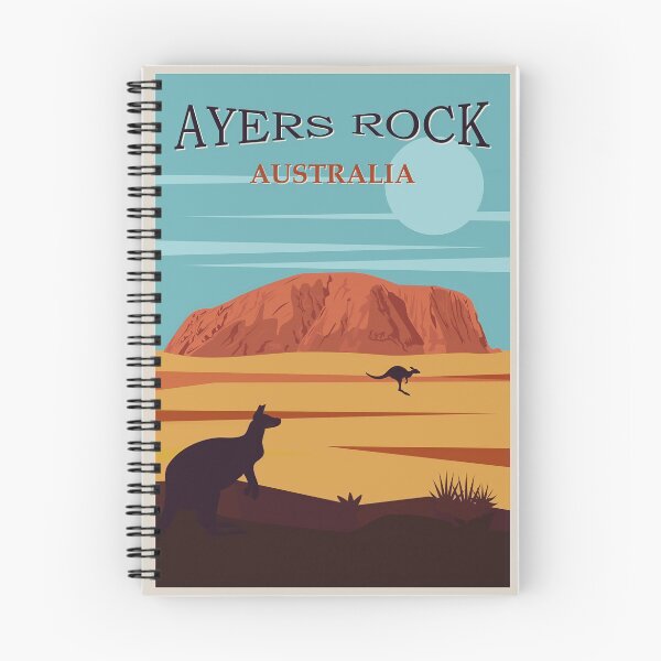 Item preview, Australia, Uluru Travel Poster  designed and sold by VintageZone.