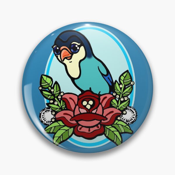 Item preview, lovebird tattoo designed and sold by sandpiperstudio.