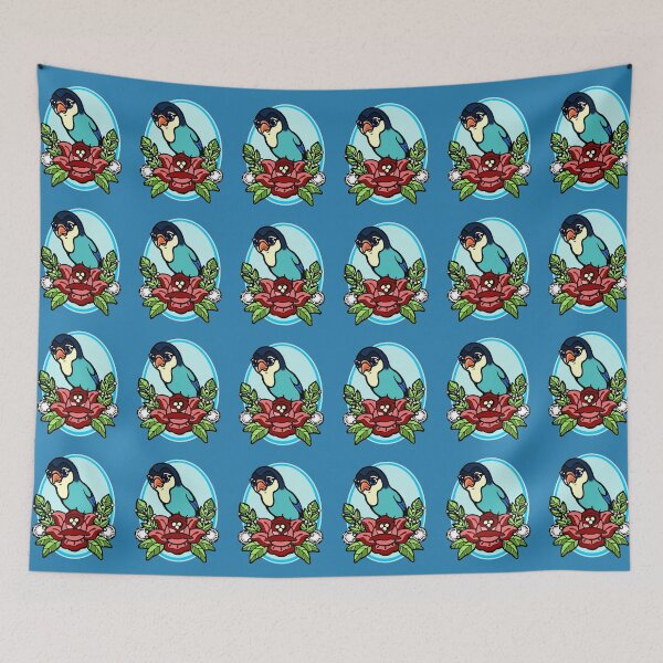 Item preview, lovebird tattoo designed and sold by sandpiperstudio.
