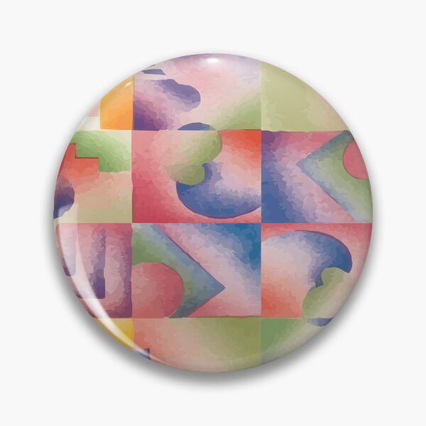 Item preview, Art Deco abstract geometric print in colourful pastels, Vectorized vintage illustration for home decor, cards, invitations or furoshiki cloths and blankets designed and sold by VectoriasSecret.