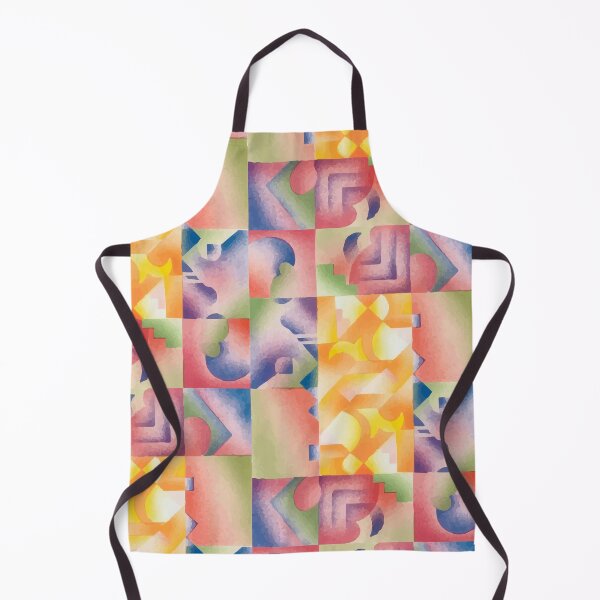 Item preview, Art Deco abstract geometric print in colourful pastels, Vectorized vintage illustration for home decor, cards, invitations or furoshiki cloths and blankets designed and sold by VectoriasSecret.