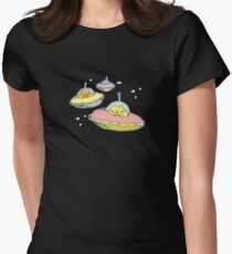 space cats Women's Fitted T-Shirt