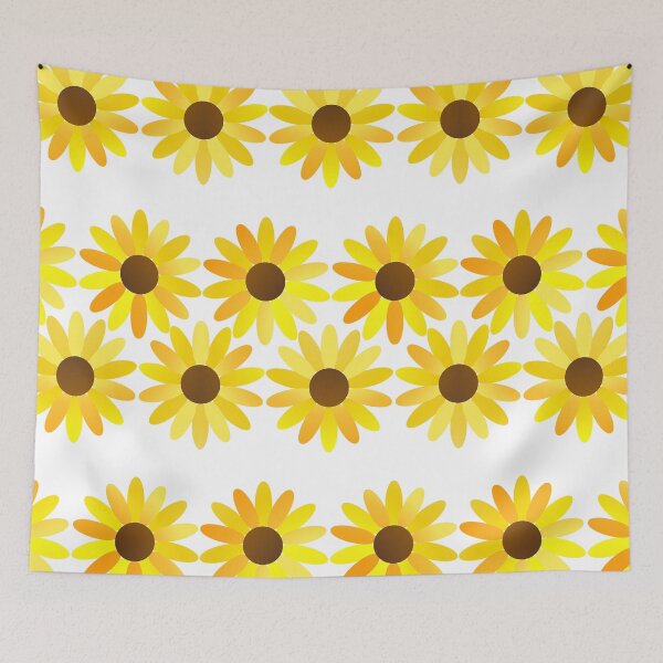 Item preview, Rows of Yellow Flowers designed and sold by RawSunArt.