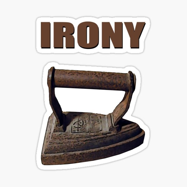 Cast Irony Sticker