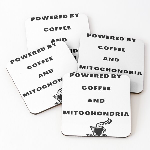 Item preview, Coffee & Mitochondria Funny Cute Graphic Biology T-Shirt designed and sold by aramida.