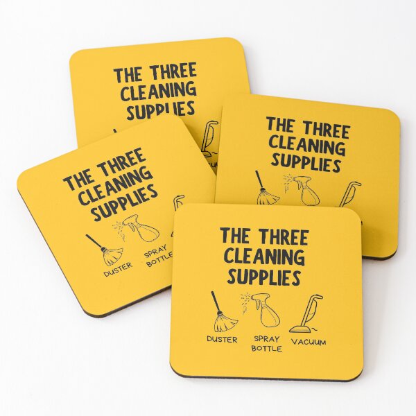 Item preview, The Three Cleaning Supplies Duster Spray Bottle Vacuum designed and sold by SavvyCleaner.