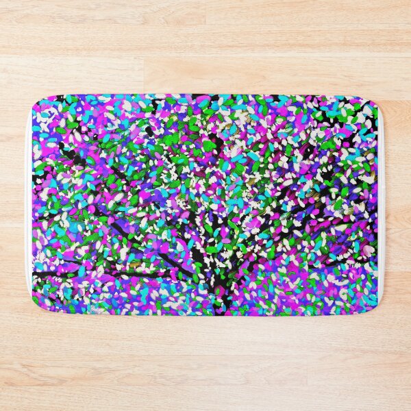 Item preview, Tree Abstract Purple,Pink,Blue,White Oil Painting designed and sold by Overthetopsm.