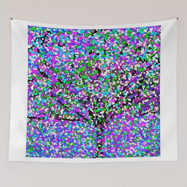 Item preview, Tree Abstract Purple,Pink,Blue,White Oil Painting designed and sold by Overthetopsm.