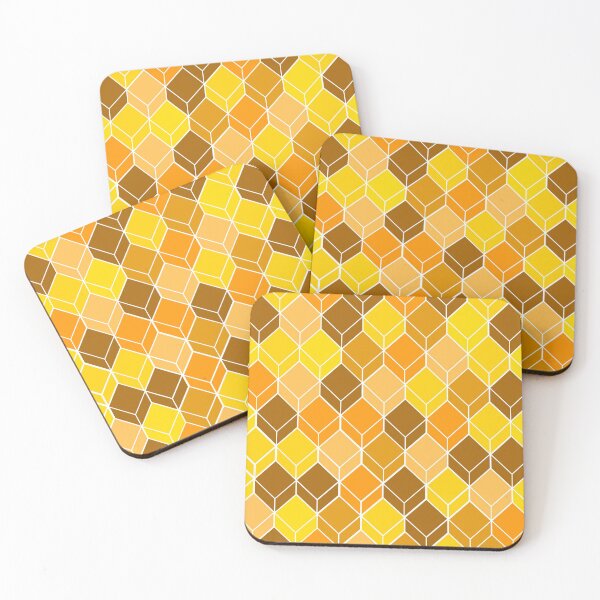 Item preview, Yellow Cuboidal Material Design Work designed and sold by Carbonbubble.