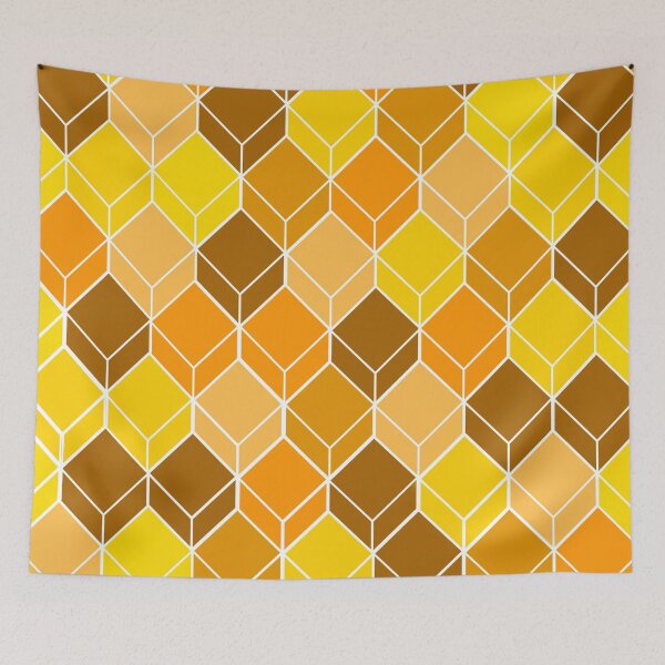 Item preview, Yellow Cuboidal Material Design Work designed and sold by Carbonbubble.