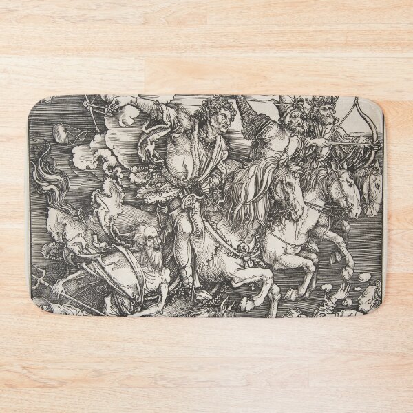 Item preview, Albrecht Durer Cuatro jinetes del Apocalipsis designed and sold by JDesigningMO.