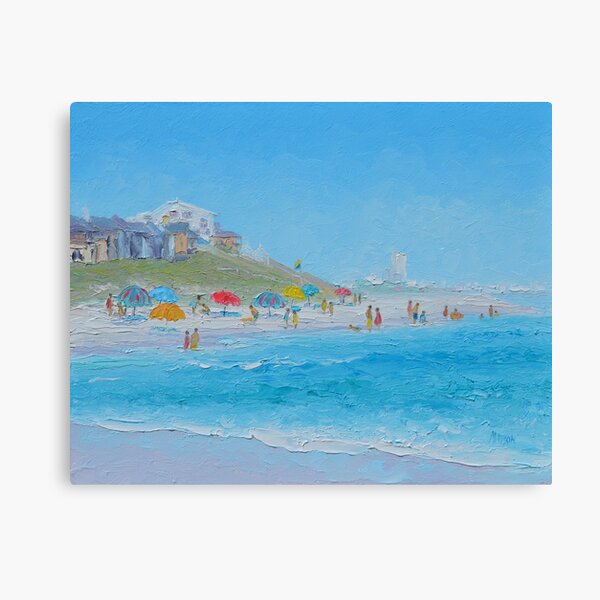 Beautiful Impressionist Beach Painting - Canvas Print – artAIstry