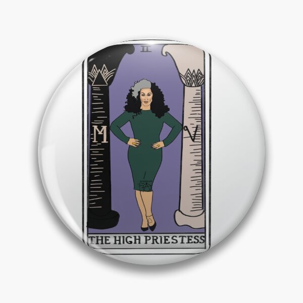 Item preview, Michelle Visage Tarot Card "The High Priestess" designed and sold by ferixacuaxart.