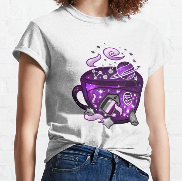 Pride Flag Teacup - Space Ace/Asexual Classic T-Shirt