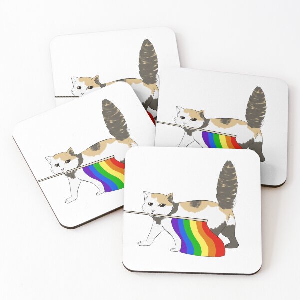 Item preview, Gay Pride Cat designed and sold by undrrtddoormatt.