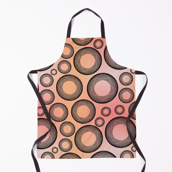 Item preview, Stylised abstract circles on pink seamless pattern  designed and sold by anzelas.