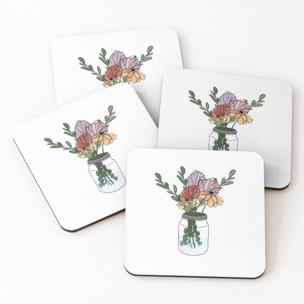 Item preview, Flowers in Jar Design | Colorful Flowers | Floral Designs | Watercolor Designs designed and sold by SomeCandC.