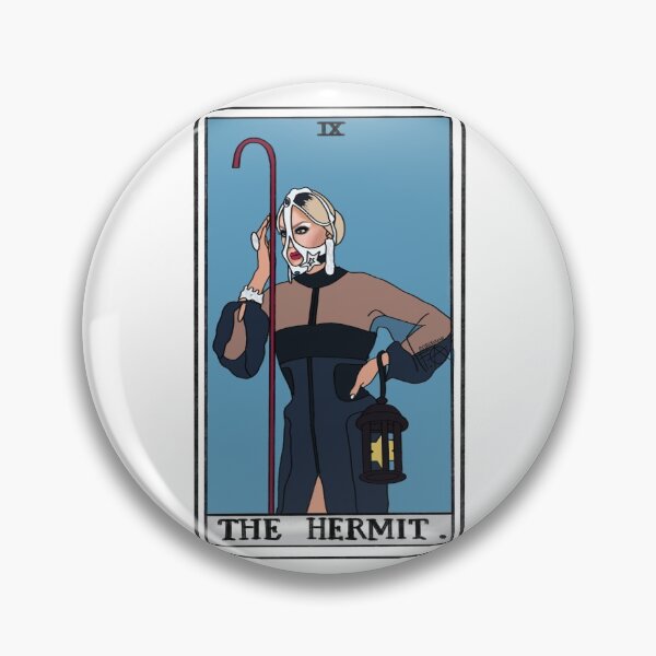 Item preview, Raja Gemini Tarot Card "The Hermit" designed and sold by ferixacuaxart.