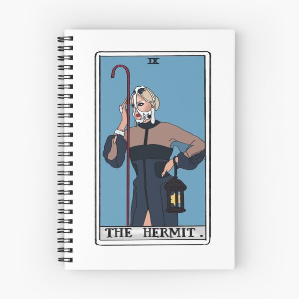 Item preview, Raja Gemini Tarot Card "The Hermit" designed and sold by ferixacuaxart.