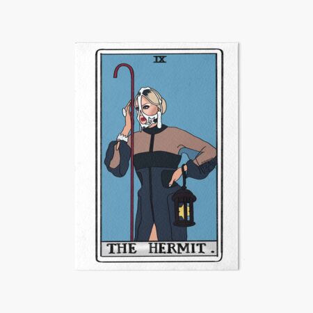 Aperçu de l'œuvre Carte de Tarot Raja Gemini "L'Ermite" créée et vendue par ferixacuaxart.